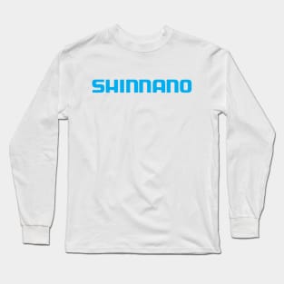 Fake Counterfeit Funny Shimano Logo Long Sleeve T-Shirt